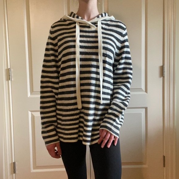 Striped Knit Hoodie - Picture 2 of 2